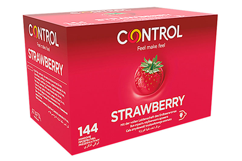CONTROL ADAPTA STRAWBERRY 144 Condoms