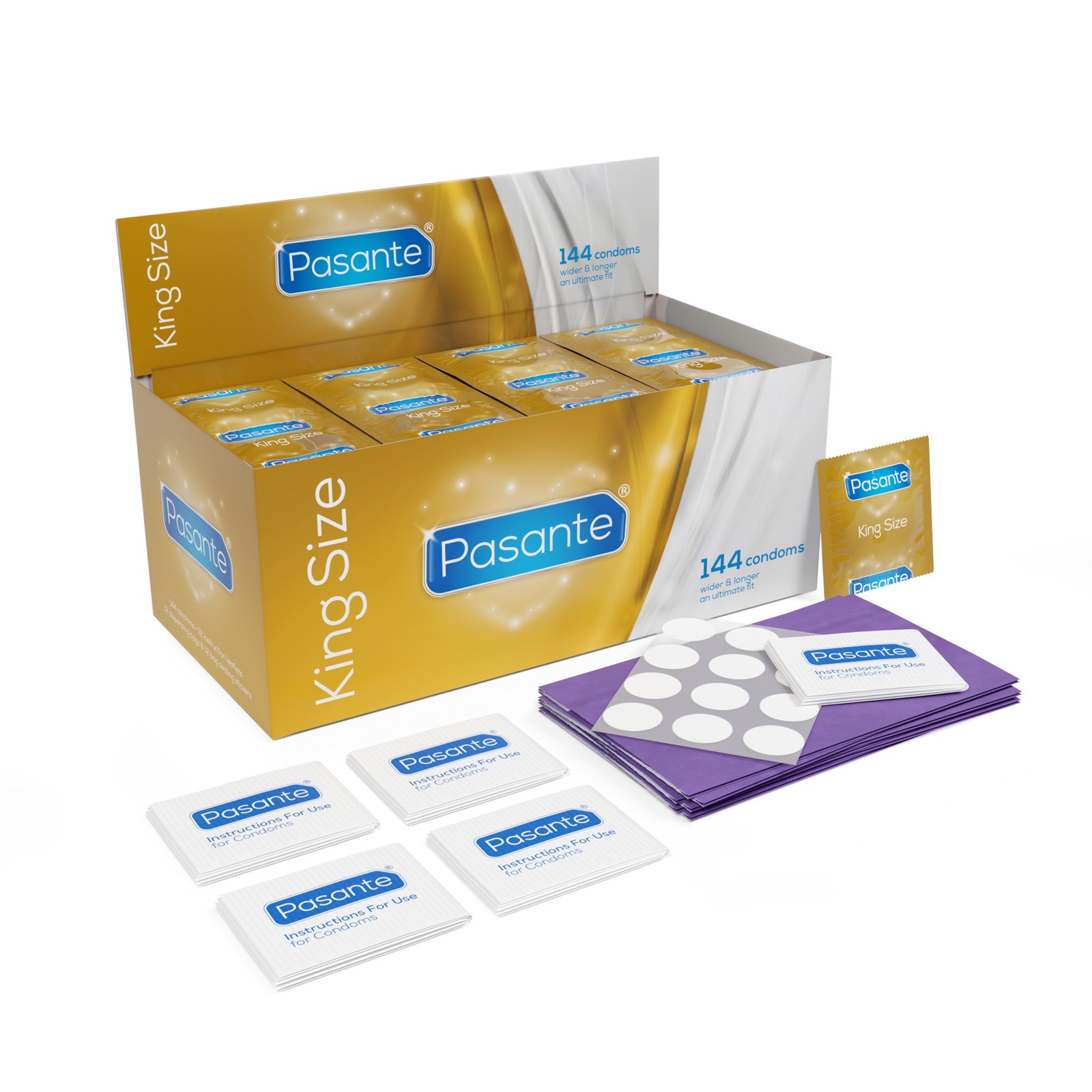 Pasante King Size Condoms 144 Box
