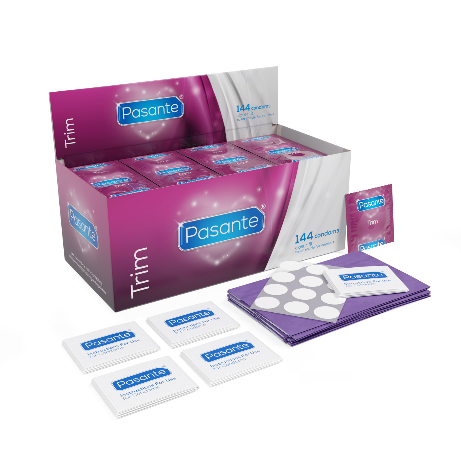 Pasante Trim Condoms 144 Box
